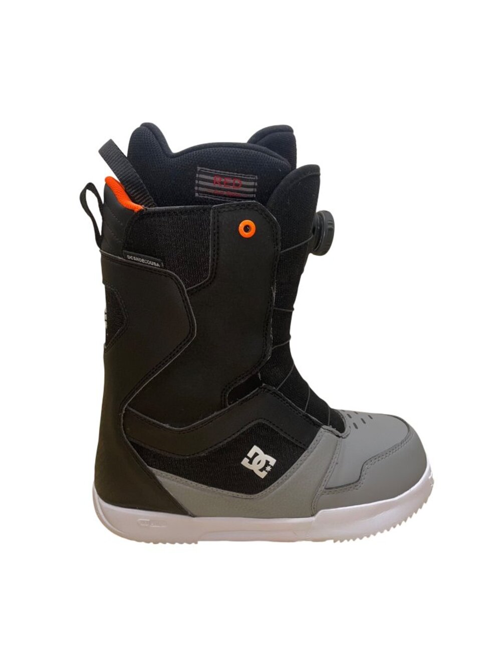 DC Men’s Black Gray UniLite Scout 2021 Boa Closure Snowboard Boots Size 7